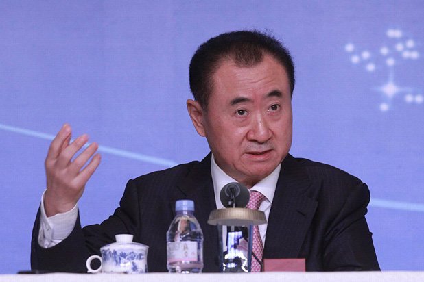 Wang Jianlin Attends Press Conference For The Opening Of A Wanda Movie Park