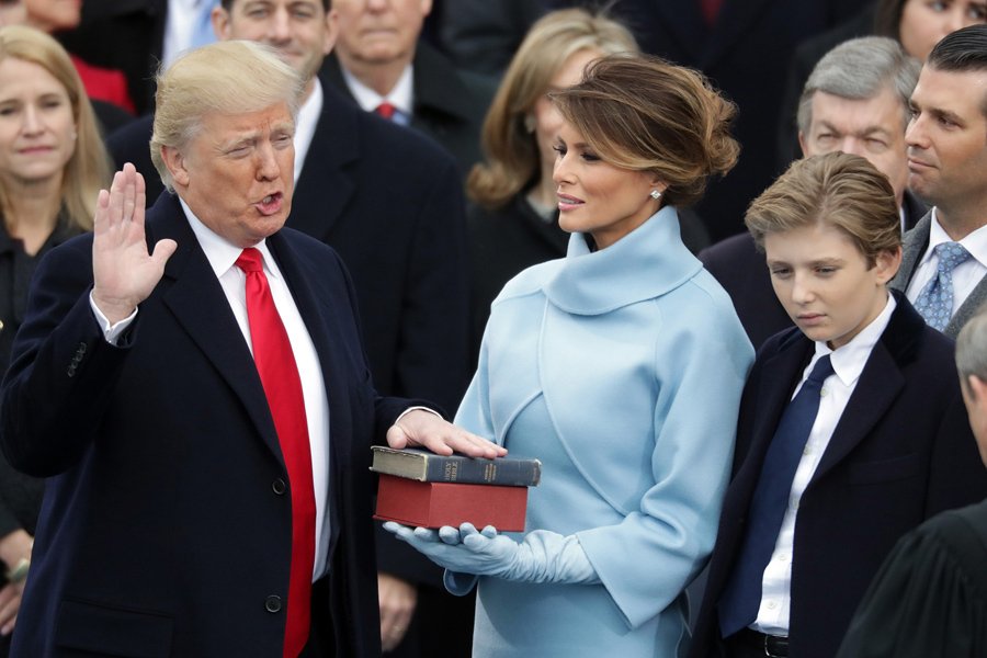 Donald Trump Takes Oath