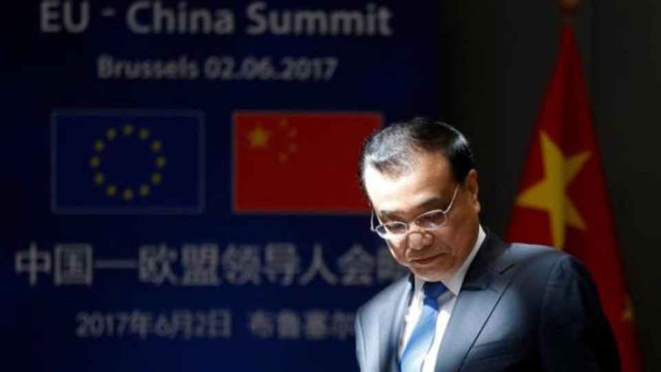 Chinese Premier Li Keqiang arrives to attend the EU-China Summit in Brussels, Belgium June 2, 2017. Pic Reuters