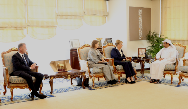 Envoys of Germany, Sweden and Dutch meets Chairman NHRC Qatar