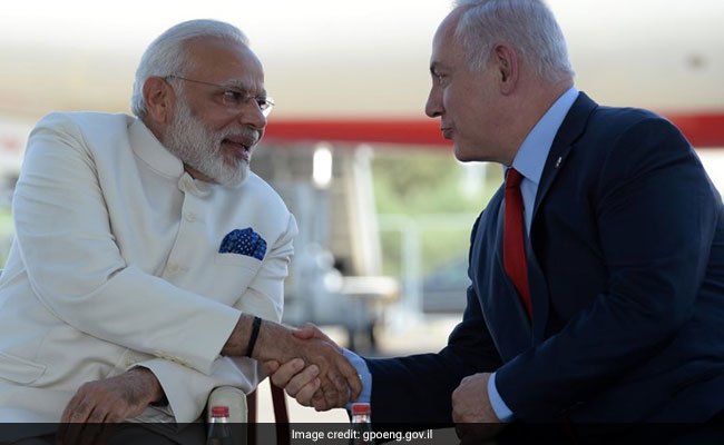 Benjamin Netanyahu meets Indian Prime Minister Narendra Modi