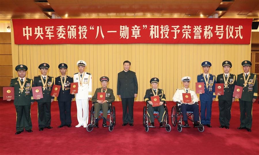 Chinese President Xi Jinping awarded the Order of Bayi, in Beijing