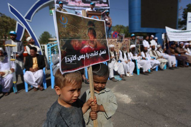 Afghans Protest 2nd day Ongoing Violence in Myanmar