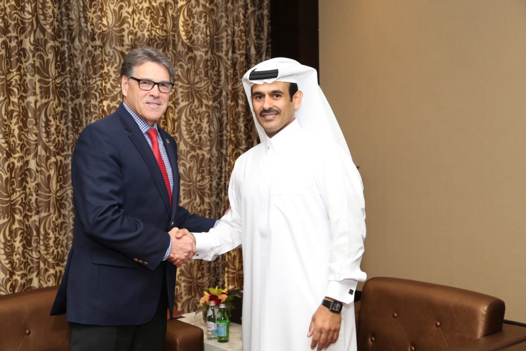 US Secretary of State for Energy with Saad AlKaabi, Qaatar Minister of State for Petroleum