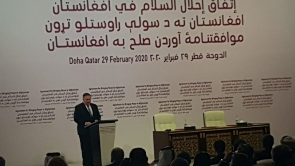 US-Taliban Sign Peace Deal in Doha, All Foreign Forces To Withdraw in 14 Months