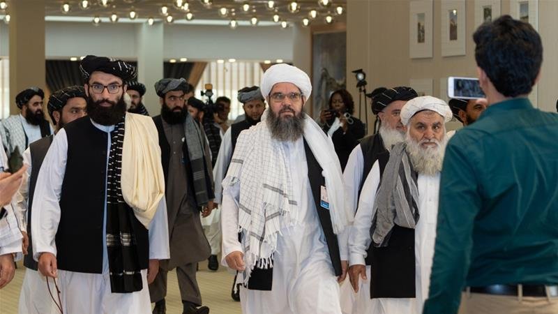 The delegation’s arrival early on Saturday was announced by the Taliban officials