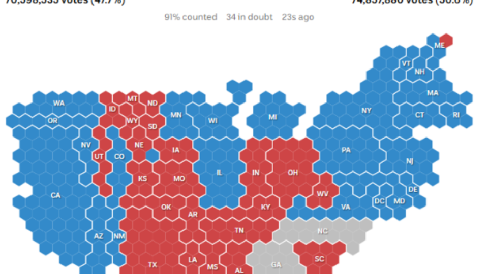 US Election 2020: Joe Biden Set To Become 46th US President, Obtains 290 Against 270 Required Votes To Win