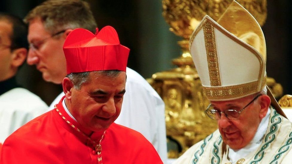 Cardinal Giovanni Angelo Becciu had been a close adviser to Pope Francis BBC