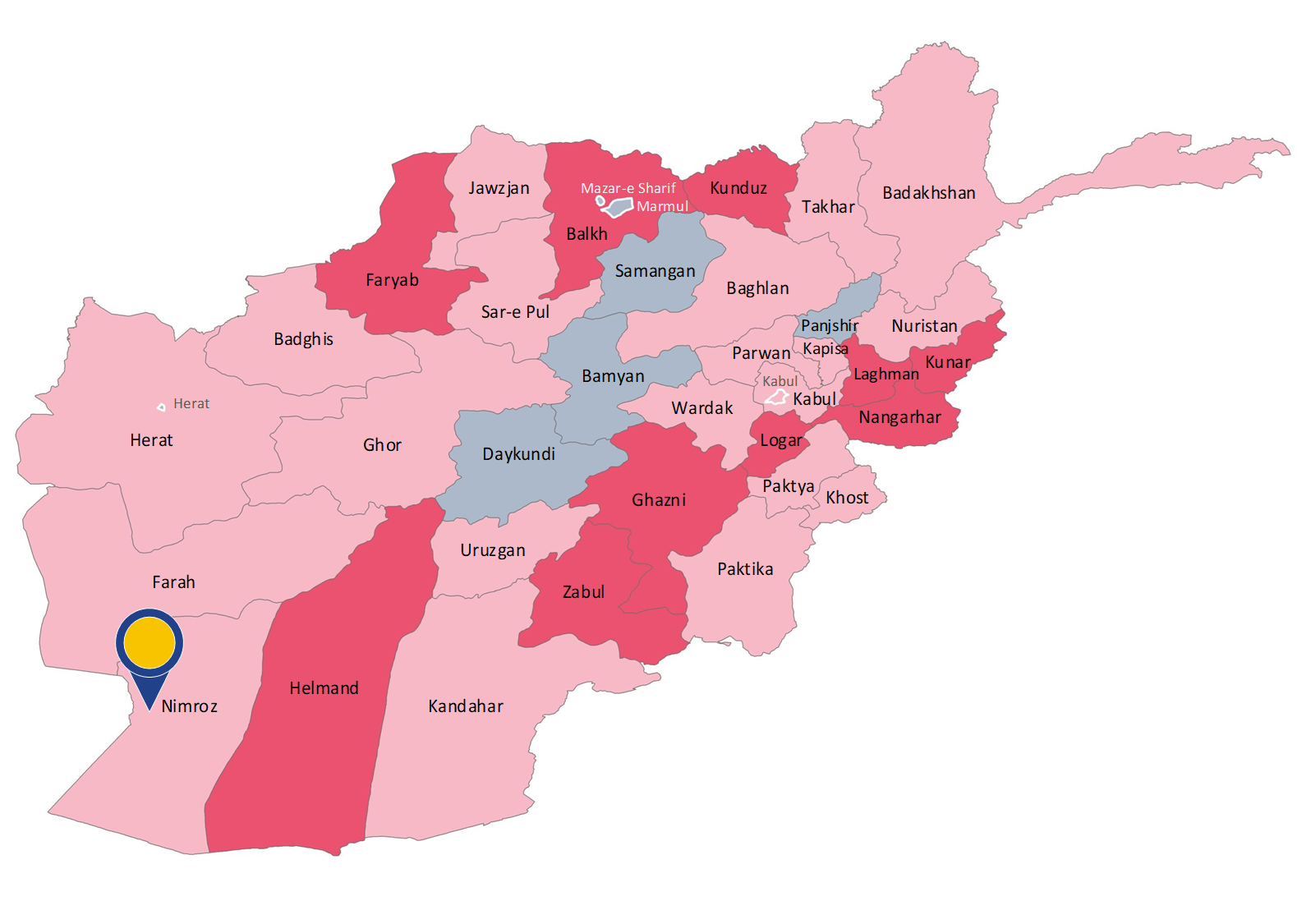 Afghanistan : Taliban Captures Capital City of Province of Nimroz