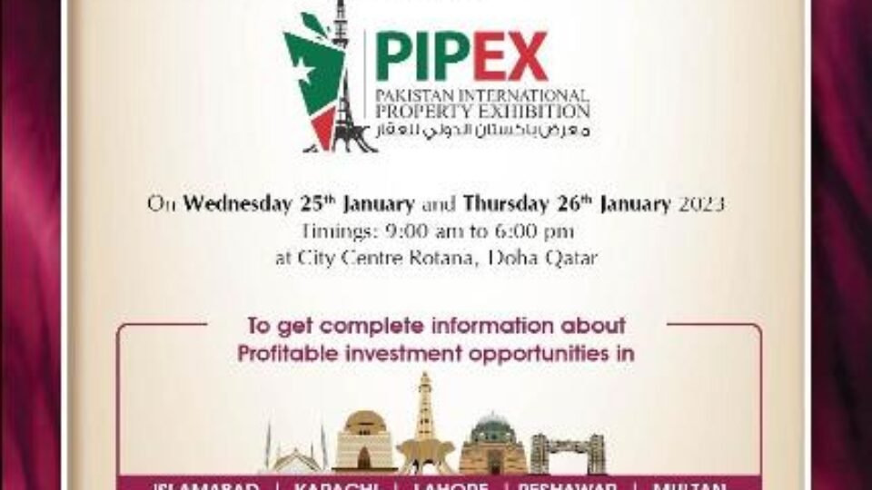 Pakistan’s Leading Developers To Participate In Mega Real Estate Exhibition From Jan. 25-26 In Doha