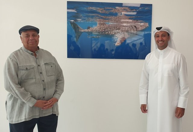 Doha: UN House Receives Striking Whale Shark Photograph From Azzam Al Mannai