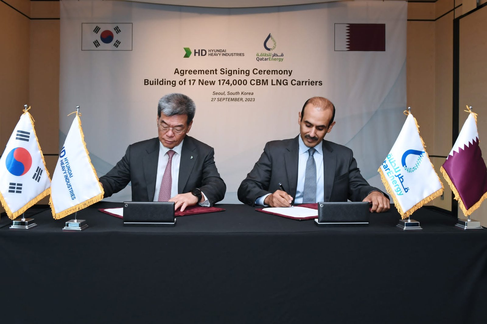 QatarEnergy Signs QR 14.2 b LNG Ship Building Agreement With HD Hyundai