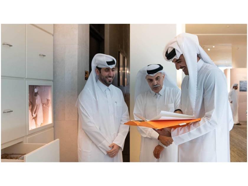 Amir of Qatar Inaugurates Archives of Qatar